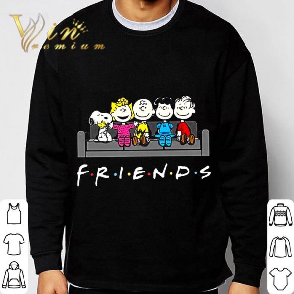 Friends Sofa Peanuts Characters Snoopy Charlie Brown Woodstock shirt