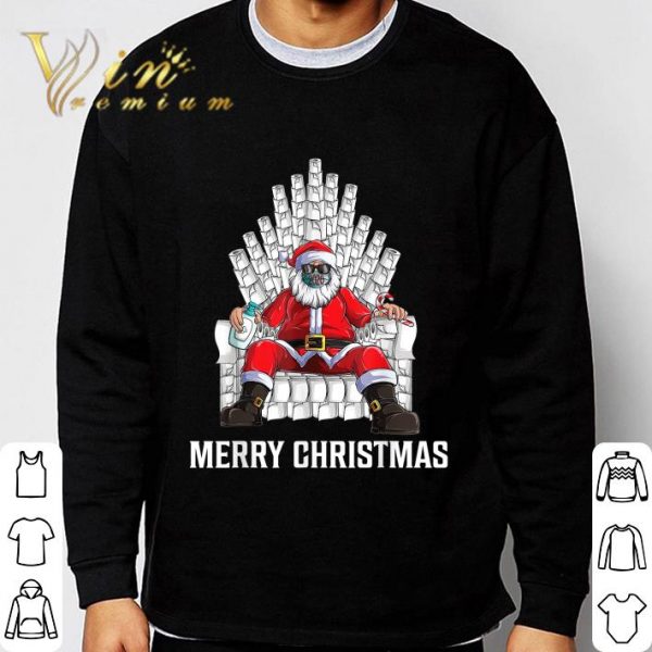 Christmas 2020 Santa Mask Toilet Paper Throne GOT Coronavirus shirt