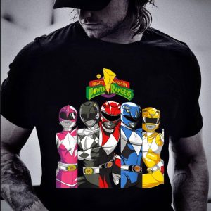 Funny All Rangers In Separate Panels With Logo shirt 1