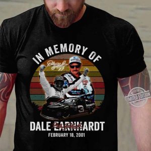 Premium In Memory Of Dale Earnhardt February 18 2001 Signatures Sunset shirt 2