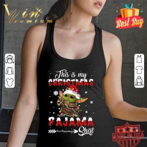 Best Star Wars Santa Baby Yoda This Is My Christmas Pajama shirt 2