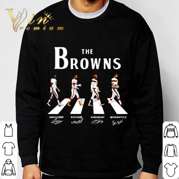 The Cleveland Browns Abbey Road signatures Jarvis Landry shirt