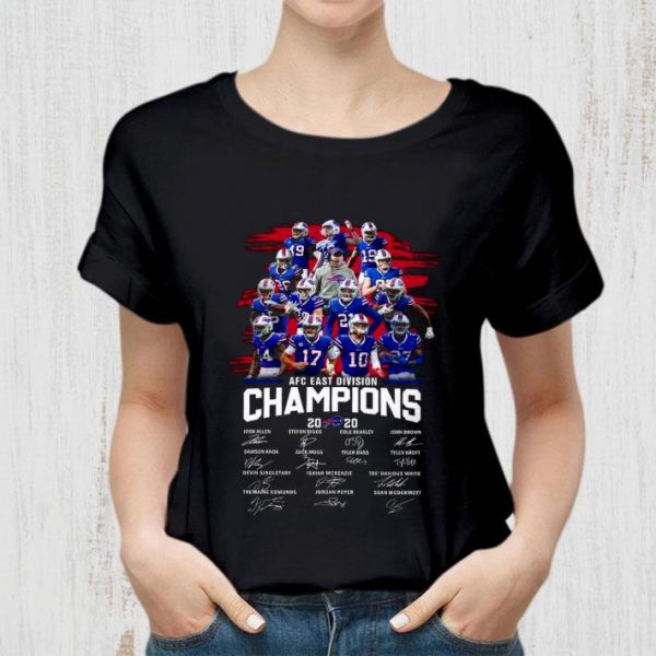 Best Team NFL Buffalo Bills AFC East Division Champions 2020 Signatures shirt