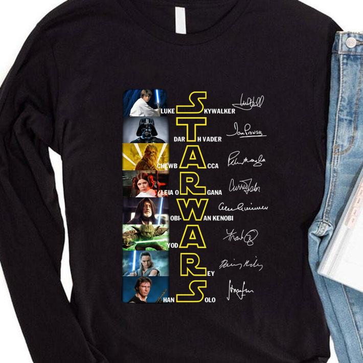 Funny Star Wars Characters Signatures Luke Skywalker Darth Vader Leia shirt 56101910 funny star wars characters signatures luke skywalker darth vader leia shirt 4 - Funny Star Wars Characters Signatures Luke Skywalker Darth Vader Leia shirt