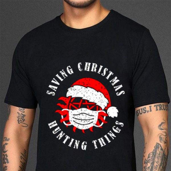 Official Santa Supernatural Saving christmas hunting things shirt