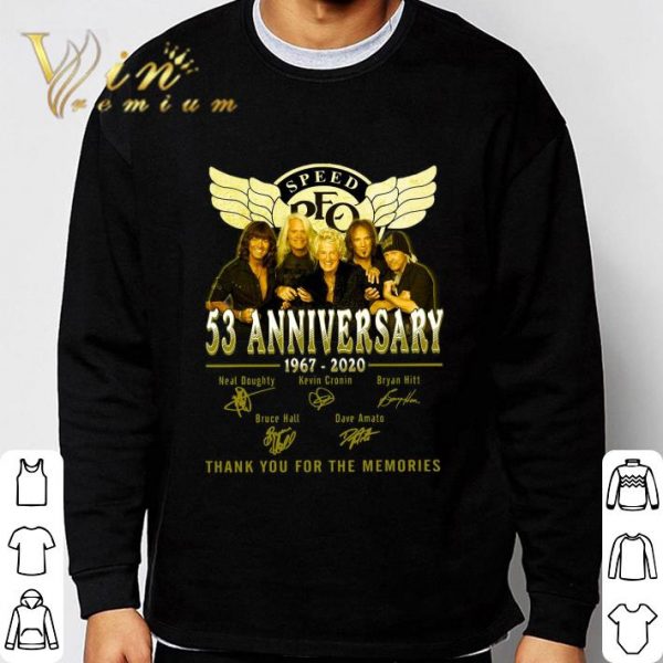 Kevin Cronin REO Speedwagon 53 anniversary 1967-2020 Signatures shirt