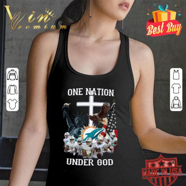 Official Miami Dolphins Statue Of Liberty One Nation Under God shirt