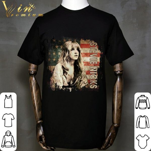 Premium Vintage Stevie Tees Nicks Gift Christmas Retro Flag American shirt