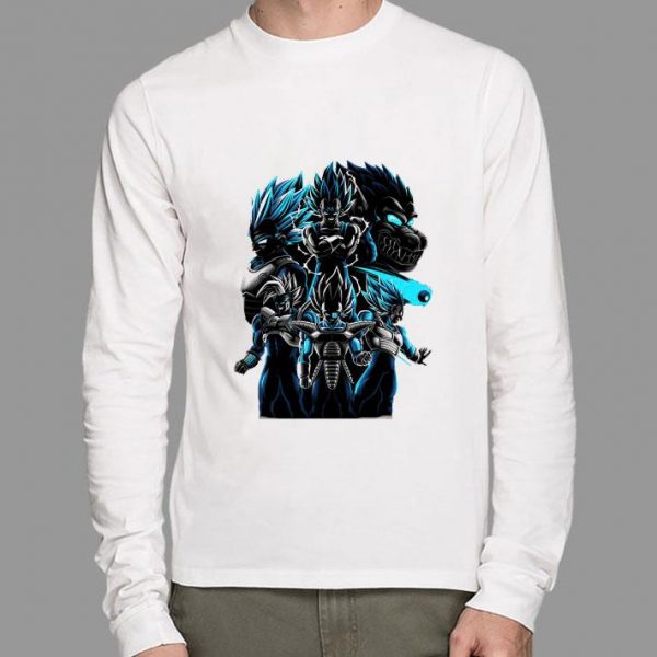 Official All Super Saiyan States Of Prince Vegeta Dragon Ball shirt