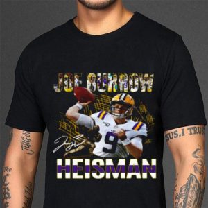 Awesome 9 Joe Burrow Signature Heisman LSU Tigers shirt 2