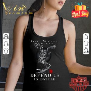 Hot Saint Michael The Archangel Defend Us In Battle Coronavirus shirt 2
