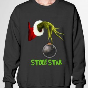 Premium Star Wars Hand Grinch Hold Stole Star Death Star Christmas shirt 2