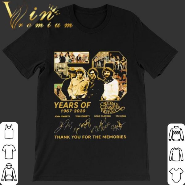 Best 53 Years Of 1967-2020 Creedence Clearwater Revival Signatures shirt
