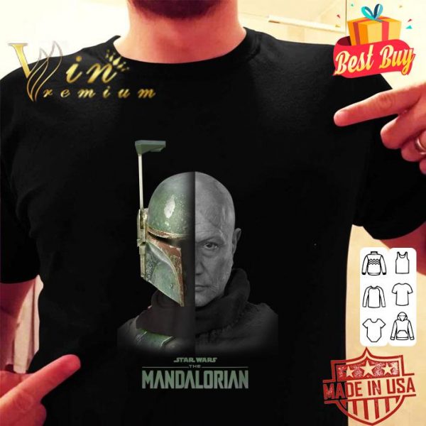 Premium Star Wars The Mandalorian Boba Fett Split Face shirt