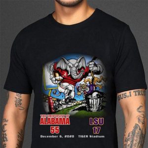 Premium The University Of Alabama 55-17 LSU Tiger Stadium December 6 2020 shirt 2