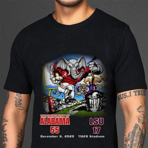 Premium The University Of Alabama 55-17 LSU Tiger Stadium December 6 2020 shirt