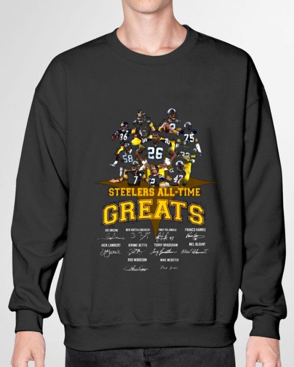 Official Steelers All Time Greats Signatures Thank You For The Memories shirt