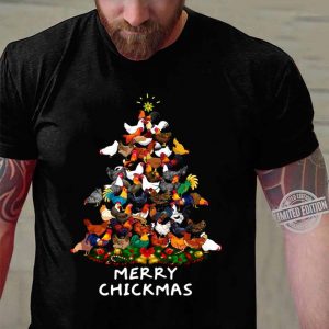 Hot Chicken Rooster Cock 2020 Merry Christmas Tree shirt 2