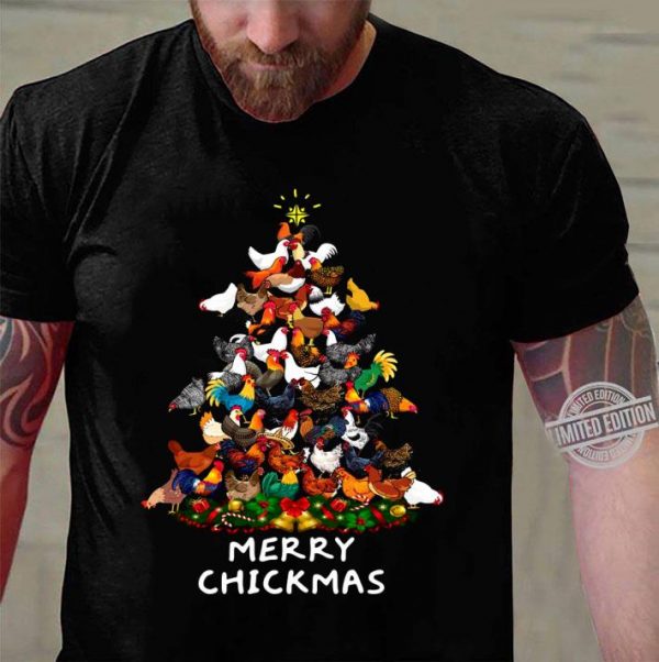 Hot Chicken Rooster Cock 2020 Merry Christmas Tree shirt