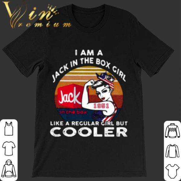 Awesome Strong Girl Jack In The Box Girl Like A Regular Girl But Cooler Vintage shirt