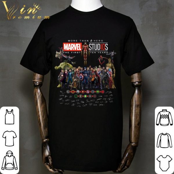 Avengers More Than Hero Marvel Stud10s The First Ten Years Signatures shirt