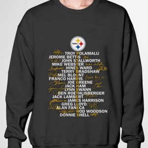 Official Pittsburgh Steelers Signatures Troy Polamalu Jerome Bettis shirt 2