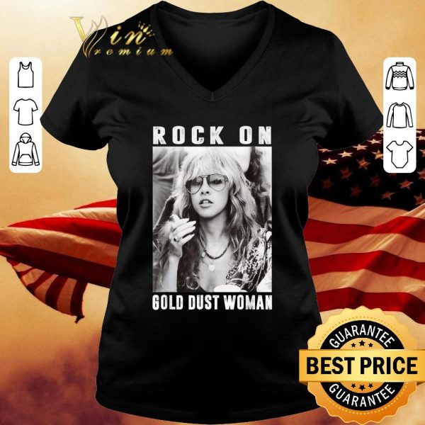 Official Vintage Stevie Tee Nicks Holiday Rock On Gold Dust Woman shirt