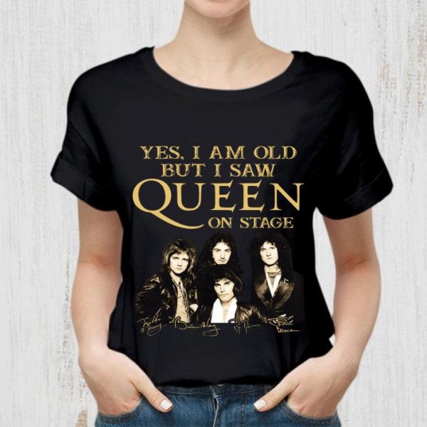 Official Yes I Am Old But I Saw Queen Band Member On Stage Signatures shirt