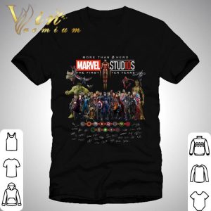 Avengers More Than Hero Marvel Stud10s The First Ten Years Signatures shirt