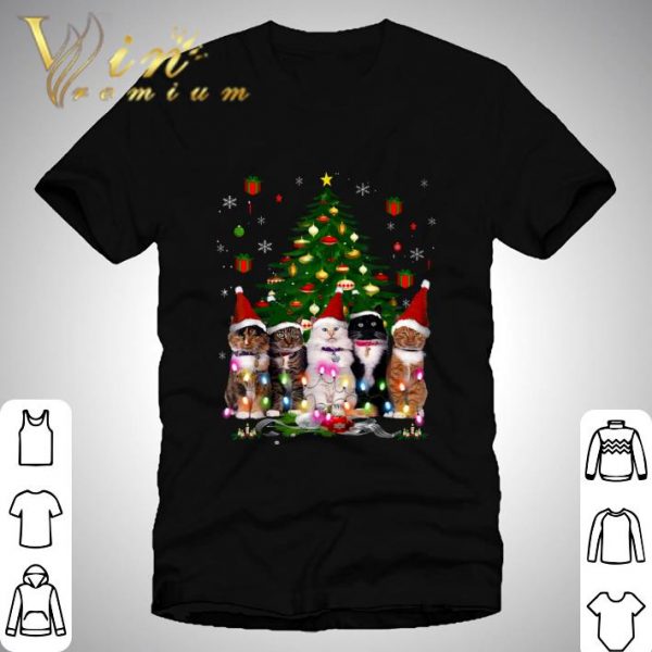 Cats Christmas Tree Lights 2020 shirt