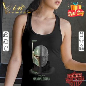 Premium Star Wars The Mandalorian Boba Fett Split Face shirt 2