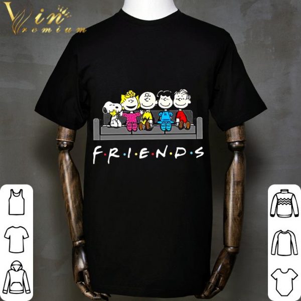 Friends Sofa Peanuts Characters Snoopy Charlie Brown Woodstock shirt