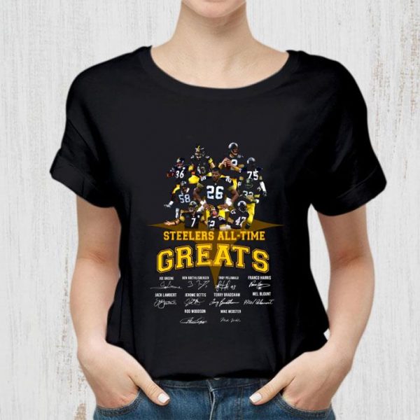 Official Steelers All Time Greats Signatures Thank You For The Memories shirt