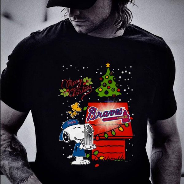 Best Snoopy Woodstock Merry Christmas Atlanta Braves shirt