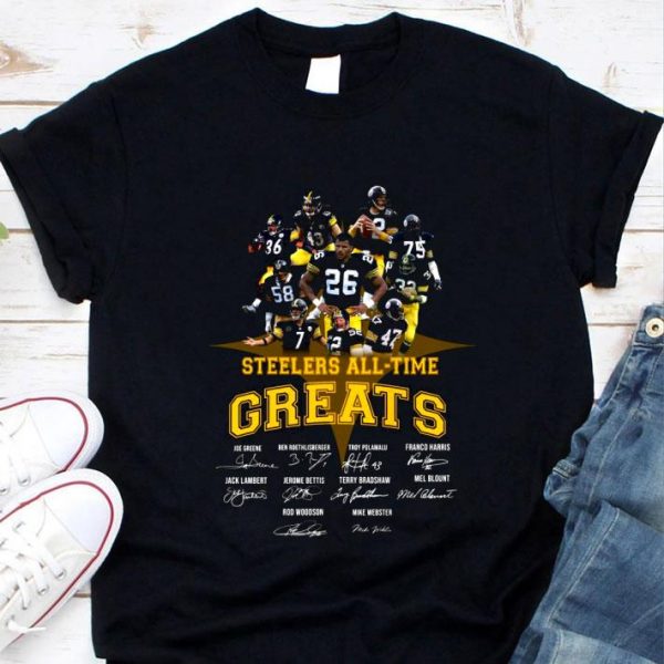 Official Steelers All Time Greats Signatures Thank You For The Memories shirt