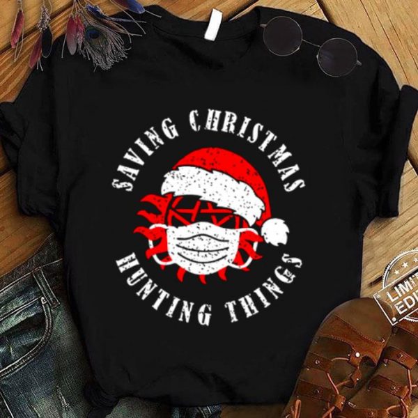 Official Santa Supernatural Saving christmas hunting things shirt