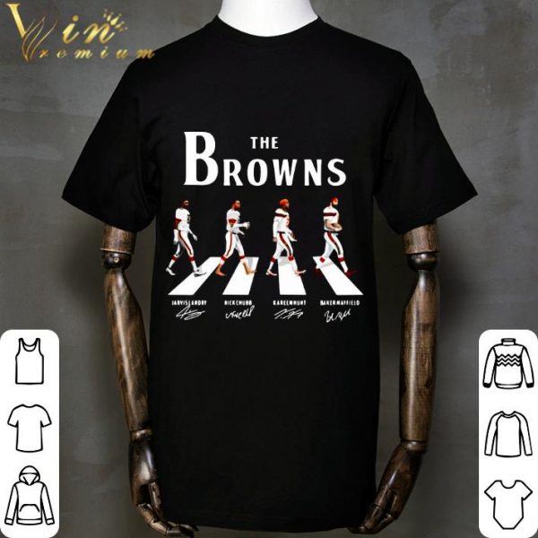 The Cleveland Browns Abbey Road signatures Jarvis Landry shirt