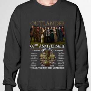 Hot Outlander 07th Anniversary 2014-2021 5 Seasons 67 Ep Signatures shirt 2