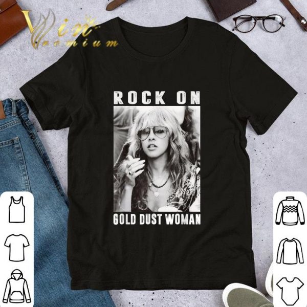 Official Vintage Stevie Tee Nicks Holiday Rock On Gold Dust Woman shirt