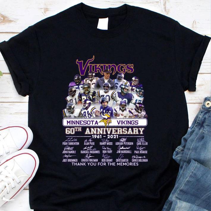 Original Team Minnesota Vikings 60th anniversary 1961-2021 signatures ...