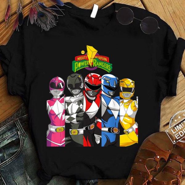 Funny All Rangers In Separate Panels With Logo shirt