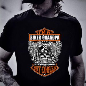 Awesome Harley-Davidson I'm a Biker Grandpa like a Normal Grandpa But Cooler shirt 1