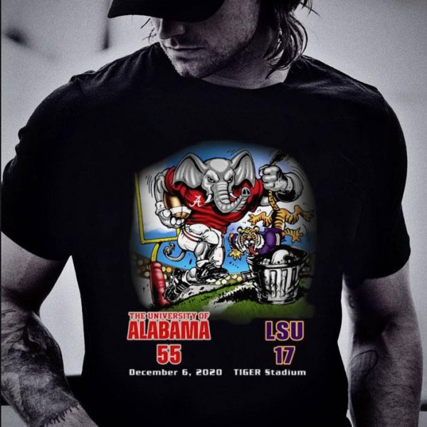 Premium The University Of Alabama 55-17 LSU Tiger Stadium December 6 2020 shirt
