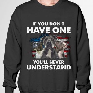 Funny Pitbull American Flag If You Don't Have One You'll Never Understand shirt 2