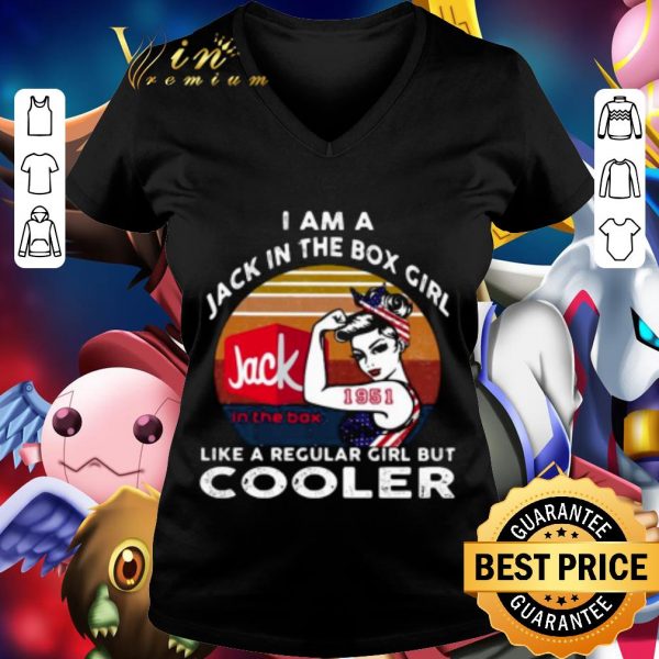 Awesome Strong Girl Jack In The Box Girl Like A Regular Girl But Cooler Vintage shirt