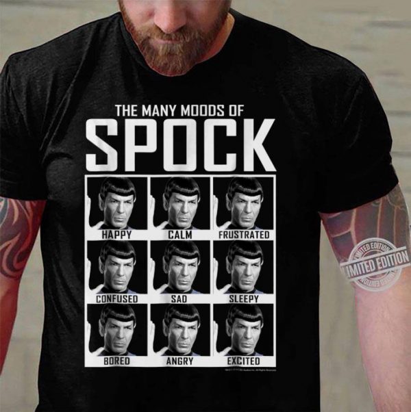 Original Star Trek The Many Moods Of Spock shirt