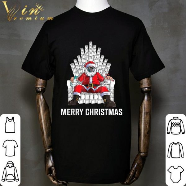 Christmas 2020 Santa Mask Toilet Paper Throne GOT Coronavirus shirt