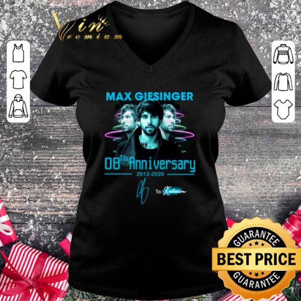 Official Max Giesinger 08th Anniversary 2012-2020 Signature shirt