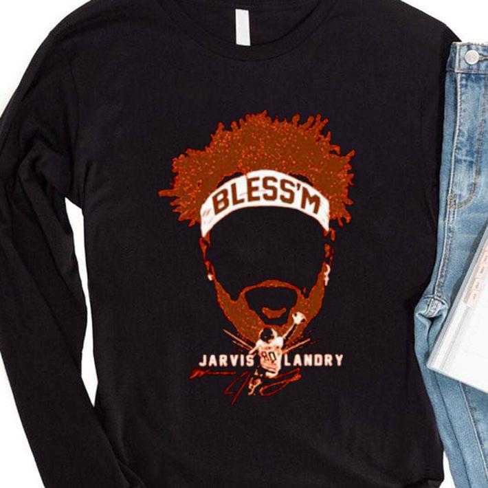 c447e41a premium 80 jarvis landry cleveland browns bless m signature shirt 4 - Premium 80 Jarvis Landry Cleveland Browns Bless'm Signature shirt