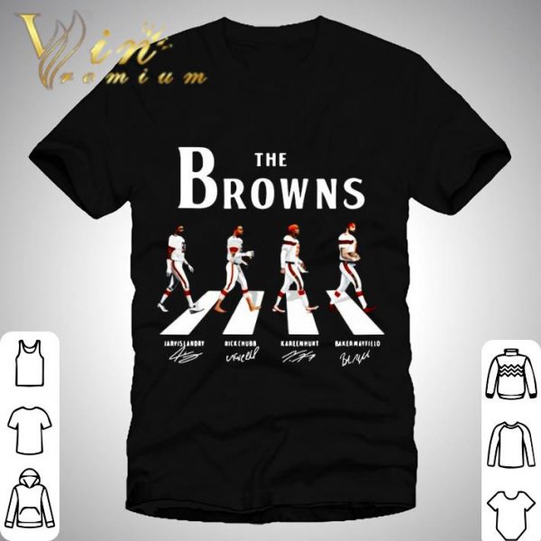 The Cleveland Browns Abbey Road signatures Jarvis Landry shirt